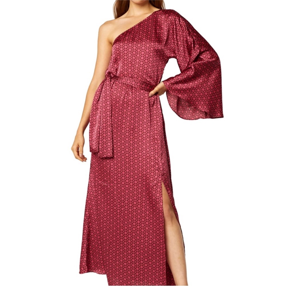 Misa Los Angeles Rosetta One Shoulder Maxi Dress Medium